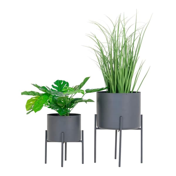 Pavia blomsterstativsett med 2 stk. grå.