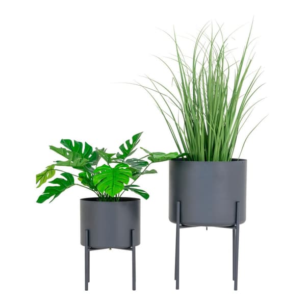 Pavia blomsterstativsett med 2 stk. grå.