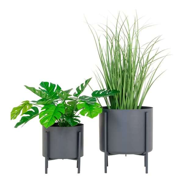 Pavia blomsterstativsett med 2 stk. grå.