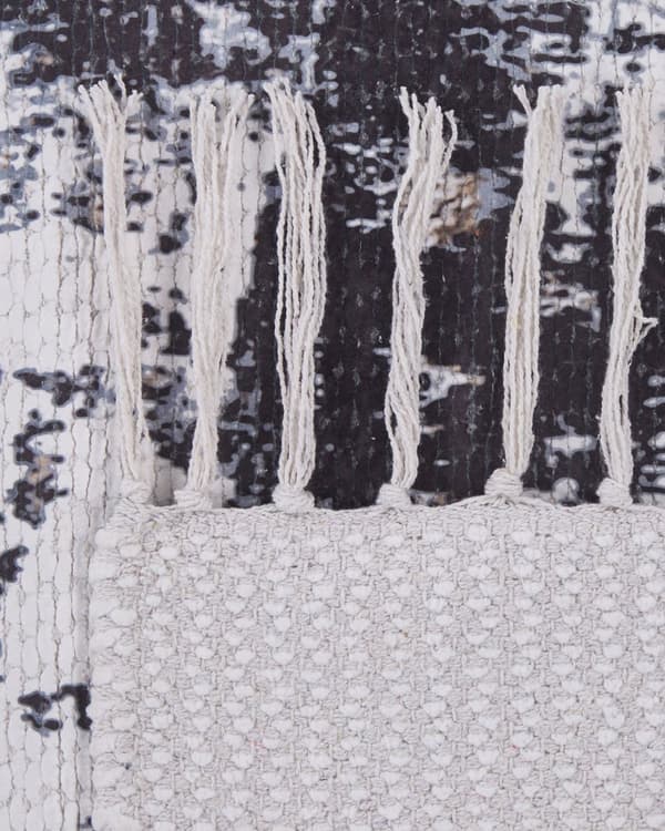 Matta Flerfärgad Polyester och Bomull 150 x 230 cm Handvävd Tryckt Abstrakt Slitet Mönster