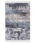 Miniatyrbild 1 av 5: Matta Flerfärgad Polyester och Bomull 150 x 230 cm Handvävd Tryckt Abstrakt Slitet Mönster