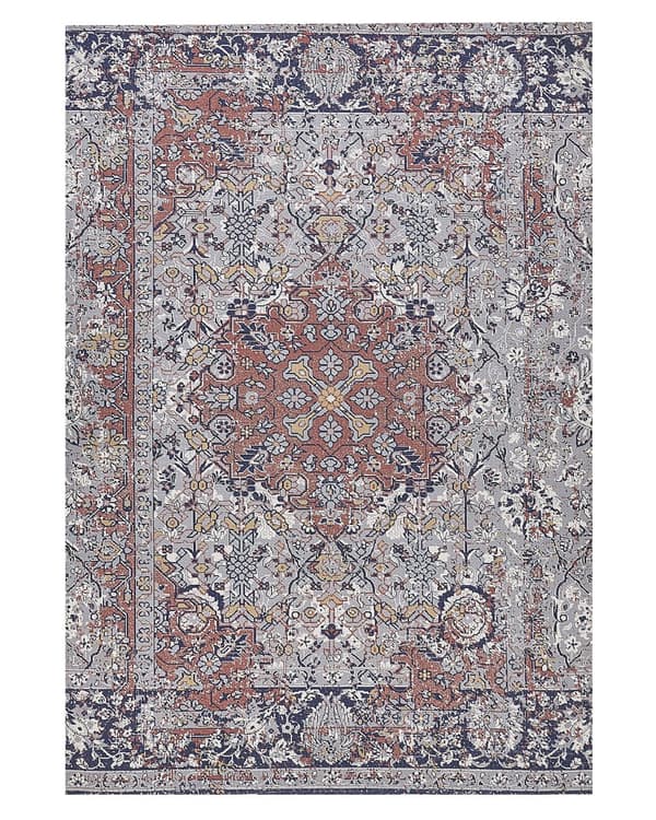 Matto monivärinen polyesteriä ja puuvillaa 140 x 200 cm vintage olohuone makuuhuone