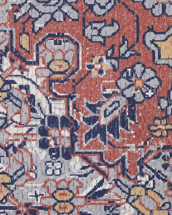 Matto monivärinen polyesteriä ja puuvillaa 140 x 200 cm vintage olohuone makuuhuone