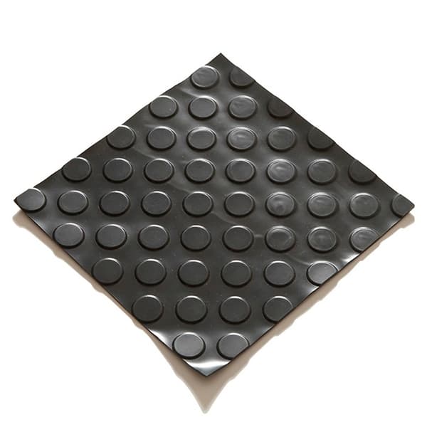 Ultra Grip PVC boblemåtte 120 cm - Pr. lineær meter - Sort