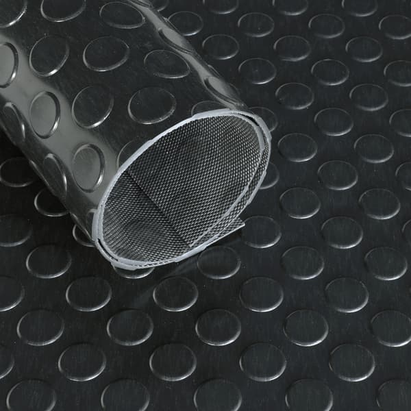 Ultra Grip PVC boblemåtte 120 cm - Pr. lineær meter - Sort