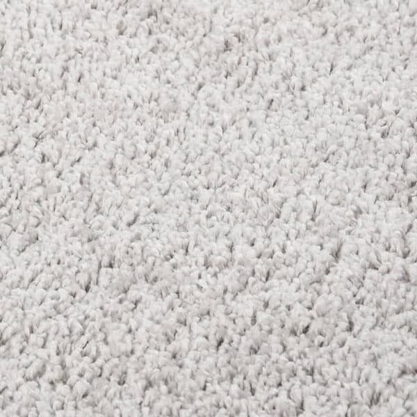 vidaXL Flossteppe lysegrå 200x290 cm sklisikkert