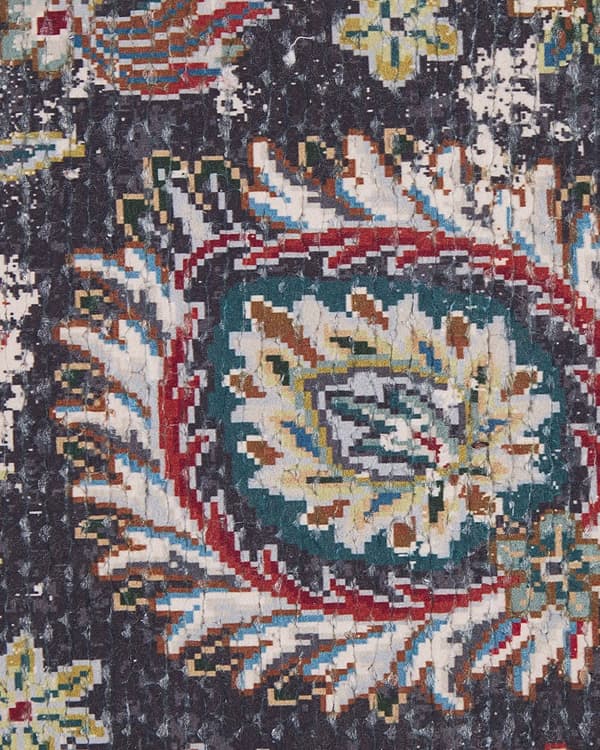 Tæppe Flerfarvet polyester og bomuld 80 x 150 cm Orientalsk Mønster med kvaster Stue Soveværelse