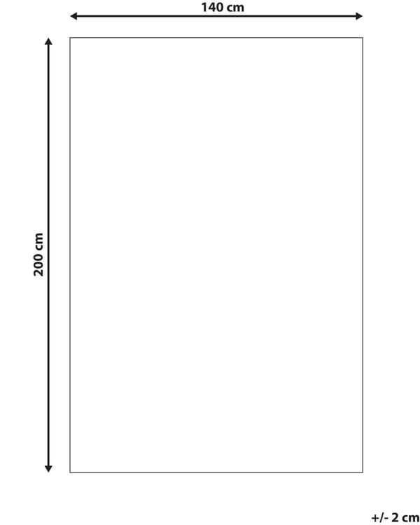 Tæppe Rød og Beige Polyester og Bomuld 140 x 200 cm Orientalsk Mønster Stue Soveværelse