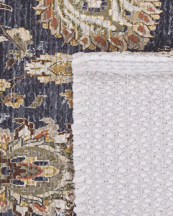 Gulvtæppe Polyester Bomuld Multifarvet 140 x 200 cm Dekorativ Kelim Uldtæppe Indendørs Fladvævet Løs Design Tæppe til Stuen Soveværelse