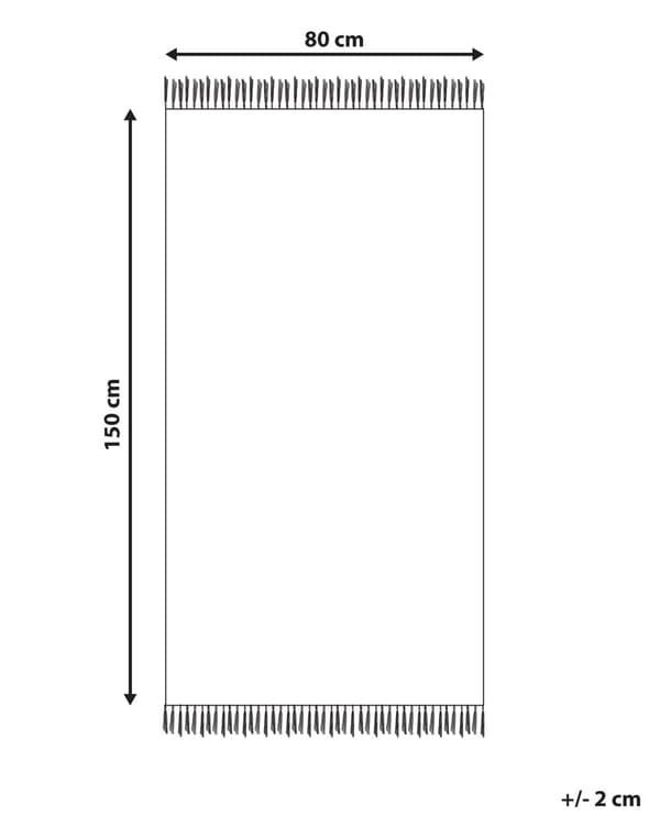 Matta Flerfärgad Polyester och Bomull 80 x 150 cm Orientaliskt Mönster Sliten med Tofsar Vardagsrum Sovrum