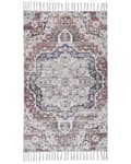 Miniatyrbild 4 av 6: Matta Flerfärgad Polyester och Bomull 80 x 150 cm Orientaliskt Mönster Sliten med Tofsar Vardagsrum Sovrum