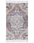 Miniatyrbild 1 av 6: Matta Flerfärgad Polyester och Bomull 80 x 150 cm Orientaliskt Mönster Sliten med Tofsar Vardagsrum Sovrum
