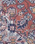 Miniatyrbild 5 av 6: Matta Flerfärgad Polyester och Bomull 140 x 200 cm Orientaliskt Mönster Sliten Effekt Vardagsrum Sovrum