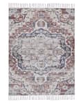 Miniatyrbild 4 av 6: Matta Flerfärgad Polyester och Bomull 140 x 200 cm Orientalisk Sliten med Tofsar Vardagsrum Sovrum