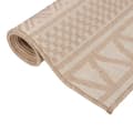 Pikkukuva 3 / 6: vidaXL Ulkomatto Flatweave 100x200 cm ruskeat raidat