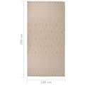 Pikkukuva 6 / 6: vidaXL Ulkomatto Flatweave 100x200 cm ruskeat raidat