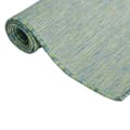 Miniatyrbilde 3 av 6: vidaXL Utendørs flatvevd teppe 80x250 cm turkis