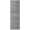Miniatyrbilde 1 av 6: vidaXL Utendørs flatvevd teppe 80x250 cm svart striper