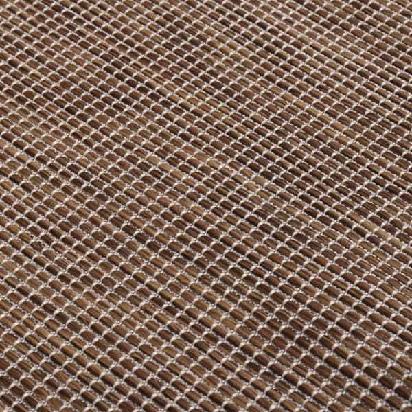 vidaXL Utomhusmatta plattvävd 80x250 cm brun