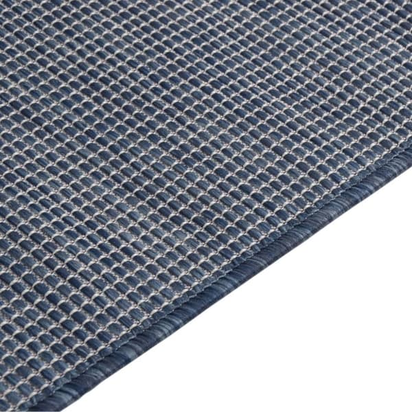 vidaXL Utomhusmatta plattvävd 160x230 cm blå