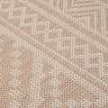 Miniatyrbilde 5 av 6: vidaXL Utendørs flatvevd teppe 80x150 cm brun striper
