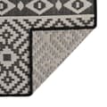 Pikkukuva 2 / 6: vidaXL Ulkomatto Flatweave 140x200 cm mustat raidat