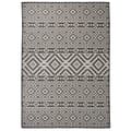Pikkukuva 1 / 6: vidaXL Ulkomatto Flatweave 140x200 cm mustat raidat