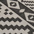 Pikkukuva 5 / 6: vidaXL Ulkomatto Flatweave 200x280 cm mustat raidat