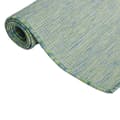 Miniatyrbilde 3 av 6: vidaXL Utendørs flatvevd teppe 140x200 cm turkis