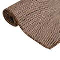 Miniatyrbilde 3 av 6: vidaXL Utendørs flatvevd teppe 140x200 cm brun