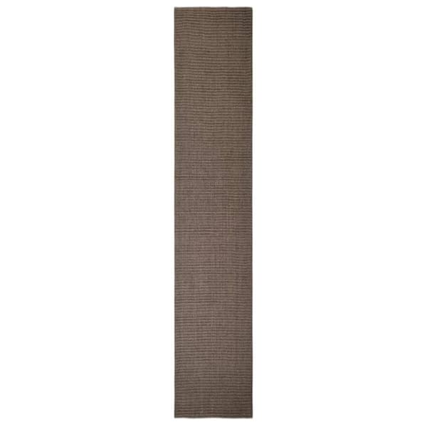 vidaXL Teppe naturlig sisal 66x350 cm brun