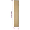 Miniatyrbilde 5 av 7: vidaXL Teppe naturlig sisal 66x350 cm