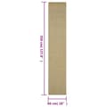 Miniatyrbilde 7 av 7: vidaXL Teppe naturlig sisal 66x350 cm grønn