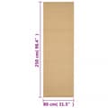 Miniatyrbilde 7 av 7: vidaXL Teppe naturlig sisal 80x250 cm
