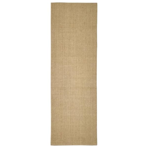 vidaXL Teppe naturlig sisal 80x250 cm