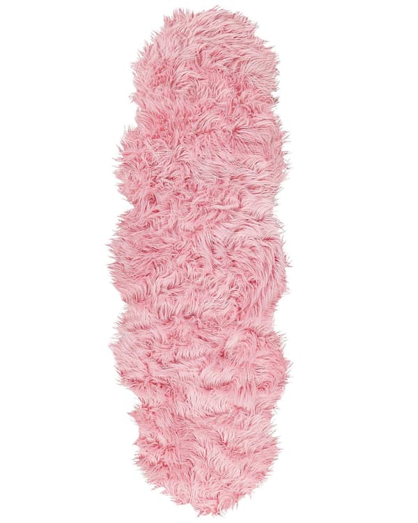 Smuk løber i imiteret fåreskind 60x180 cm Blød Glam Stue Soveværelse