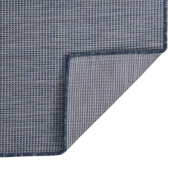 vidaXL Utomhusmatta plattvävd 200x280 cm blå