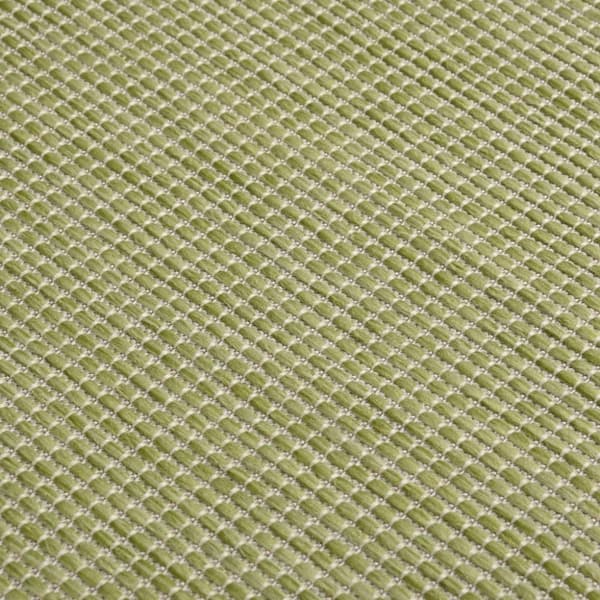 vidaXL Utendørs flatvevd teppe 200x280 cm grønn