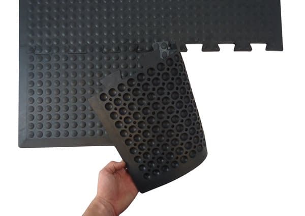 Modulær værkstedsmåtte - Endestykke 30x80 cm