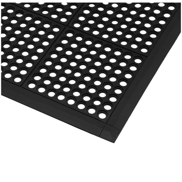 Ulsonix Avslutningslist till ringgummimatta - För ringgummimatta 10050281 - 95 x 6 x 1 cm - Svart - 145 st.