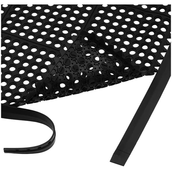Ulsonix Avslutningslist till ringgummimatta - För ringgummimatta 10050281 - 95 x 6 x 1 cm - Svart - 145 st.