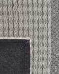 Miniatyrbillede 4 af 5: Gulvtæppe Blå Grå Uld Polyester og Filt 160 x 220 cm Rektangulær Jacquardvævet Stribet Mønster Soveværelse Entré Moderne Indretning Tilbehør