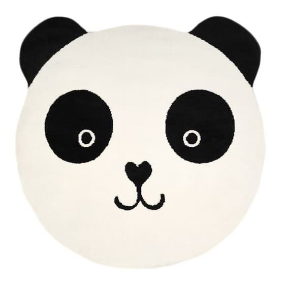 Little Louie Panda Barnmatta 150Cm (Svart/Vit)