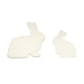 Miniatyrbild 1 av 3: Little Louie Kaniner Barnmatta 2-Pack 50X65/100X95 Cm (Vit)