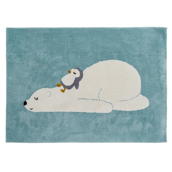 Little Louie Bästis Barnmatta 120X170 Cm (Blå)