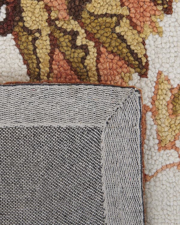Matto beige ruskea 140 x 200 cm villa itämainen kuvio suorakulmio maalaismainen