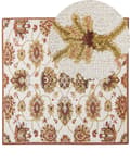 Pikkukuva 1 / 6: Matto beige ruskea 200 x 200 cm villa itämainen kuvio neliö maalaismainen