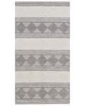 Pikkukuva 4 / 6: Matto vaalea beige harmaa 80 x 150 cm villa geometrinen kuvio suorakulmio moderni boho