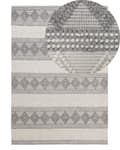 Pikkukuva 1 / 6: Matto vaalea beige harmaa 140 x 200 cm villa geometrinen kuvio suorakulmio moderni boho