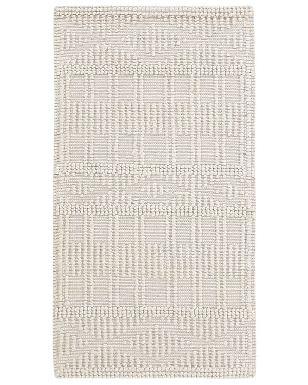 Matto vaalea beige 80 x 150 cm villa suorakulmio geometrinen kuvio moderni boho